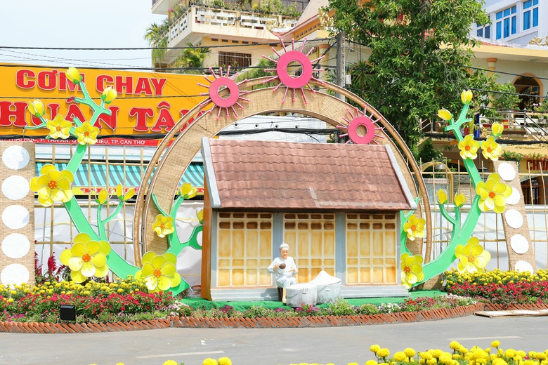 Đường hoa 310m rực rỡ khai hội xu&acirc;n B&iacute;nh Ngọ 2026 ở Cần Thơ- Ảnh 5.