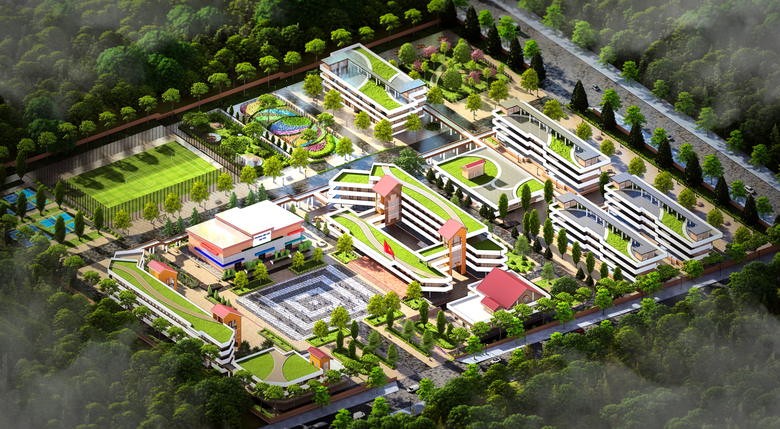 Một thiết kế mẫu Trường nội tr&uacute; li&ecirc;n cấp tại x&atilde; bi&ecirc;n giới đất liền v&ugrave;ng Bắc Trung Bộ.