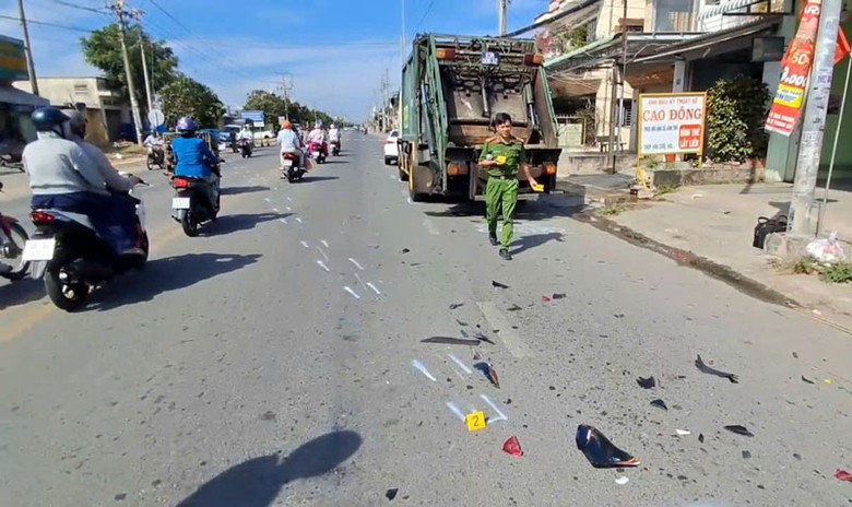 Hiện trường vụ tai nạn.