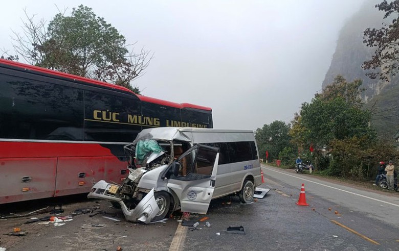 Hiện trường vụ tai nạn.