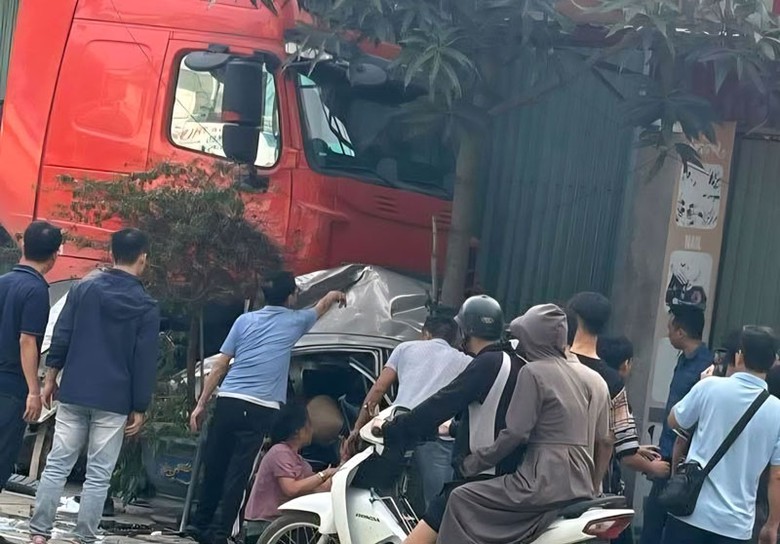 Hiện trường vụ tai nạn.