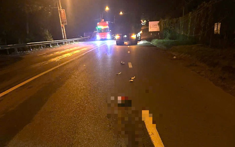 Hiện trường vụ tai nạn.