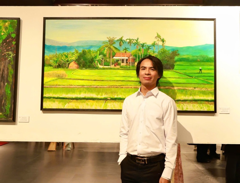 Khi hội họa "đánh thức" sắc Xuân- Ảnh 6. Khi hội họa "đánh thức" sắc Xuân- Ảnh 6.