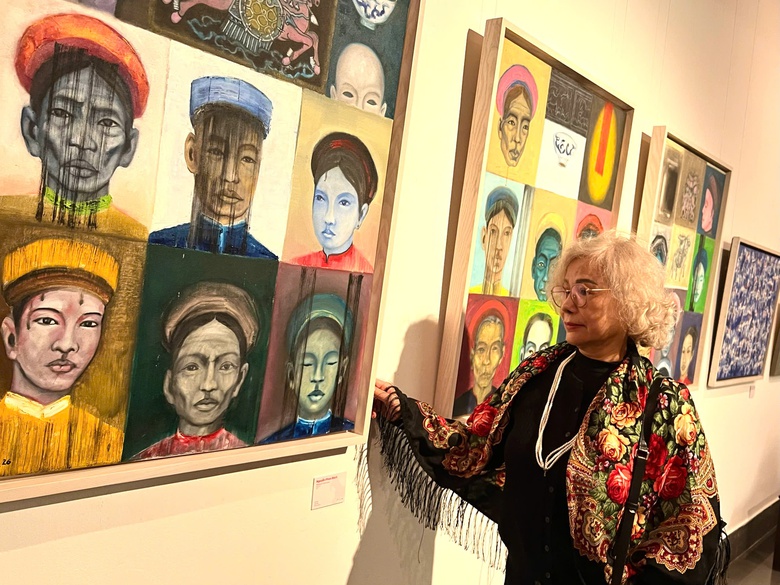 Khi hội họa "đánh thức" sắc Xuân- Ảnh 13. Khi hội họa "đánh thức" sắc Xuân- Ảnh 13.