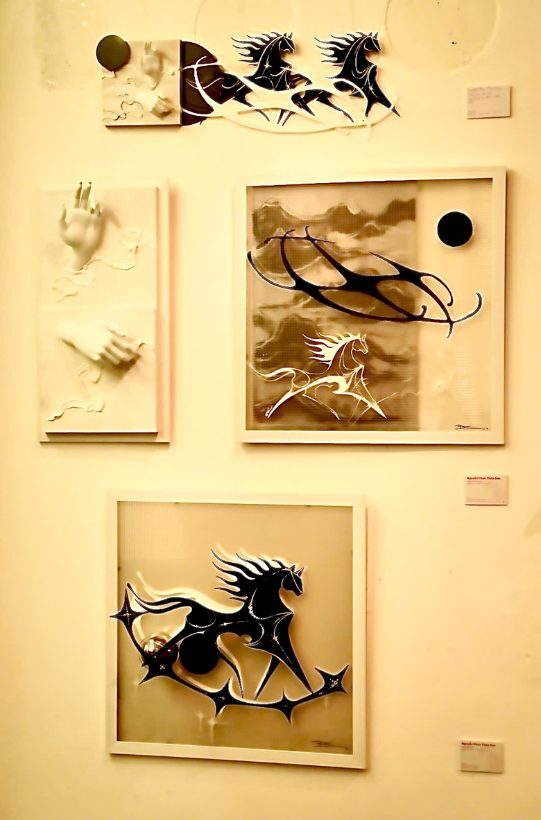 Khi hội họa "đánh thức" sắc Xuân- Ảnh 10. Khi hội họa "đánh thức" sắc Xuân- Ảnh 10.