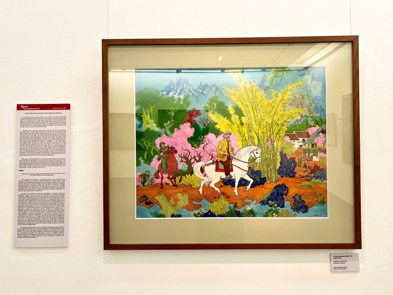 Khi hội họa "đánh thức" sắc Xuân- Ảnh 1. Khi hội họa "đánh thức" sắc Xuân- Ảnh 1.