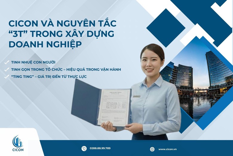 CICON v&agrave; nguy&ecirc;n tắc "3T" trong x&acirc;y dựng doanh nghiệp- Ảnh 1.