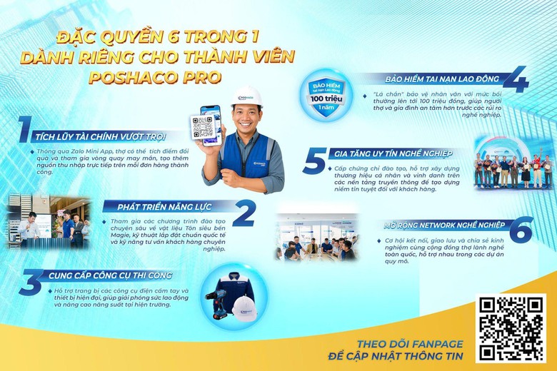 POSHACO PRO: N&acirc;ng tầm vị thế v&agrave; gi&aacute; trị cho cộng đồng thợ thi c&ocirc;ng t&ocirc;n th&eacute;p- Ảnh 2.