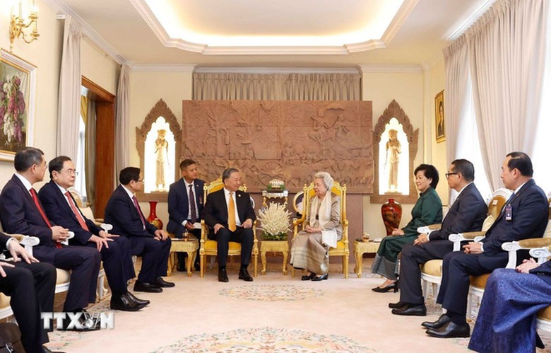Tổng B&iacute; thư T&ocirc; L&acirc;m hội kiến Samdech Techo Hun Sen- Ảnh 3.