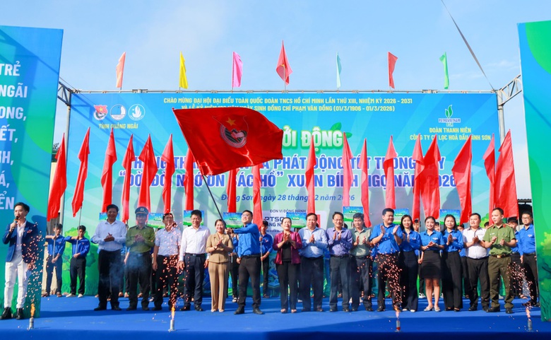 C&ocirc;ng ty BSR phối hợp tổ chức ra qu&acirc;n Th&aacute;ng Thanh ni&ecirc;n v&agrave; ph&aacute;t động Tết trồng c&acirc;y năm 2026- Ảnh 1.