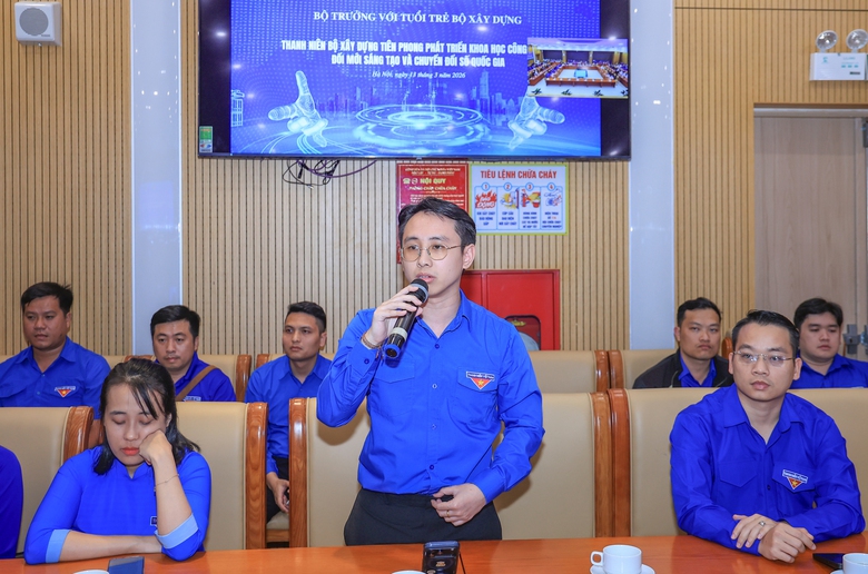 Bộ trưởng Trần Hồng Minh: Tuổi trẻ Xây dựng giữ vững "tâm trong, trí sáng, hoài bão lớn"- Ảnh 7. Bộ trưởng Trần Hồng Minh: Tuổi trẻ Xây dựng giữ vững "tâm trong, trí sáng, hoài bão lớn"- Ảnh 7.