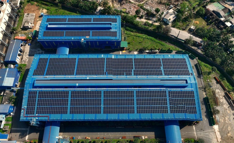 Gần 600 tỷ đồng đầu tư hệ thống điện mặt trời áp mái lớn nhất Việt Nam- Ảnh 1. Gần 600 tỷ đồng đầu tư hệ thống điện mặt trời áp mái lớn nhất Việt Nam- Ảnh 1.