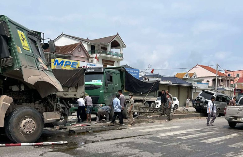 Hiện trường vụ tai nạn.