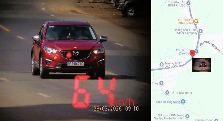 Từ clip vượt ẩu tr&ecirc;n đường tỉnh 741, t&agrave;i xế xe kh&aacute;ch bị phạt 5 triệu đồng, trừ điểm GPLX- Ảnh 5.