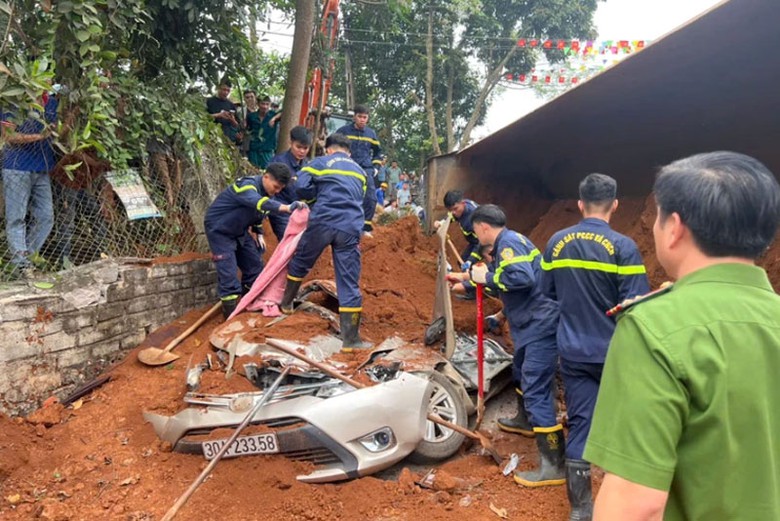 Hiện trường vụ tai nạn.