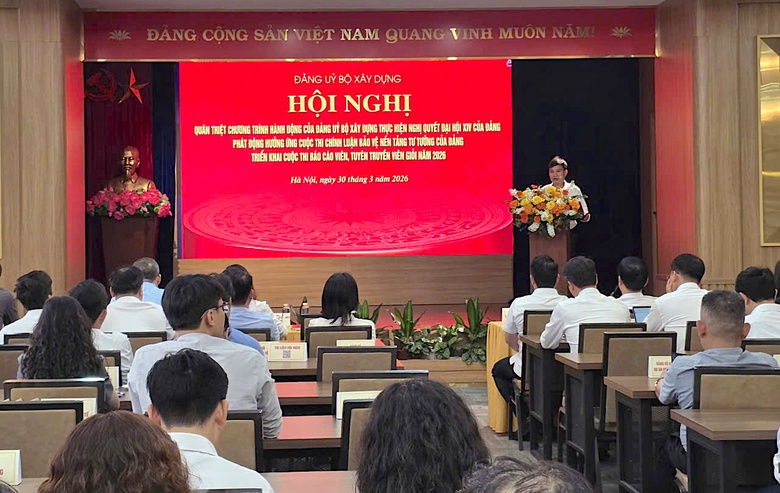 Đảng ủy Bộ X&acirc;y dựng qu&aacute;n triệt thực hiện Nghị quyết Đại hội XIV của Đảng- Ảnh 2.