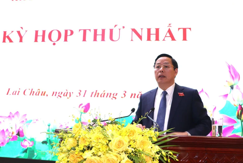 Ông Lê Minh Ngân, Bí thư Tỉnh ủy đắc cử Chủ tịch HĐND tỉnh Lai Châu khóa XVI- Ảnh 7. Ông Lê Minh Ngân, Bí thư Tỉnh ủy đắc cử Chủ tịch HĐND tỉnh Lai Châu khóa XVI- Ảnh 7.