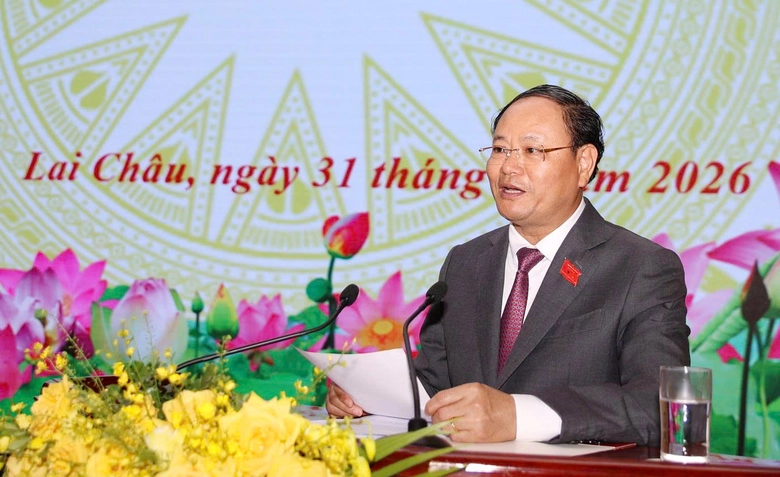 Ông Lê Minh Ngân, Bí thư Tỉnh ủy đắc cử Chủ tịch HĐND tỉnh Lai Châu khóa XVI- Ảnh 4. Ông Lê Minh Ngân, Bí thư Tỉnh ủy đắc cử Chủ tịch HĐND tỉnh Lai Châu khóa XVI- Ảnh 4.