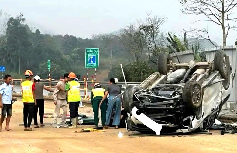 Hiện trường vụ tai nạn khiến 1 người tử vong.