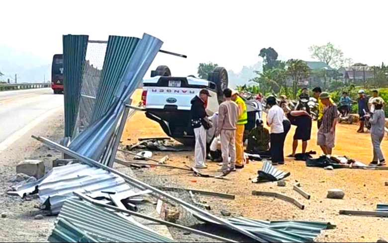 Tăng cường cảnh b&aacute;o, bảo đảm ATGT khi thi c&ocirc;ng mở rộng cao tốc Nội B&agrave;i - L&agrave;o Cai- Ảnh 1.