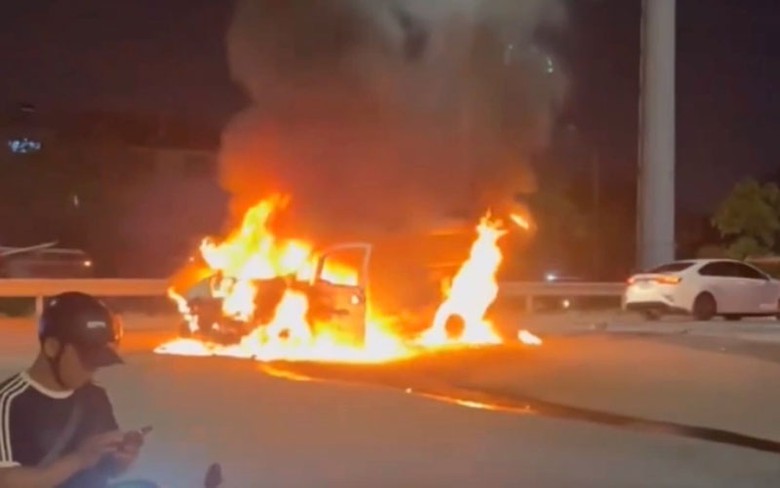 Hiện trường vụ ch&aacute;y.