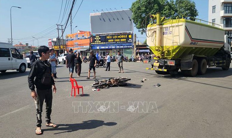 Hiện trường vụ tai nạn - Ảnh: TTXVN.