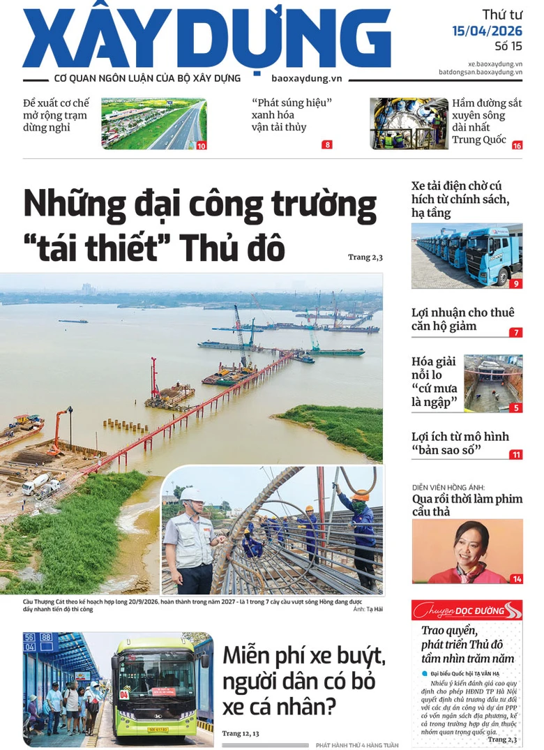 Tin mới nhất, hay nhất tr&ecirc;n B&aacute;o X&acirc;y dựng ng&agrave;y 15/4/2026- Ảnh 1.