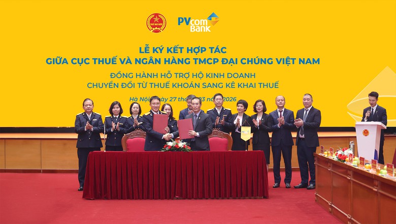 PVcomBank hợp t&aacute;c với Cục Thuế hỗ trợ hộ kinh doanh k&ecirc; khai thuế- Ảnh 1.