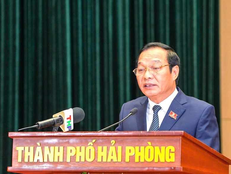 &Ocirc;ng L&ecirc; Văn Hiệu t&aacute;i đắc cử Chủ tịch HĐND TP Hải Ph&ograve;ng- Ảnh 1.