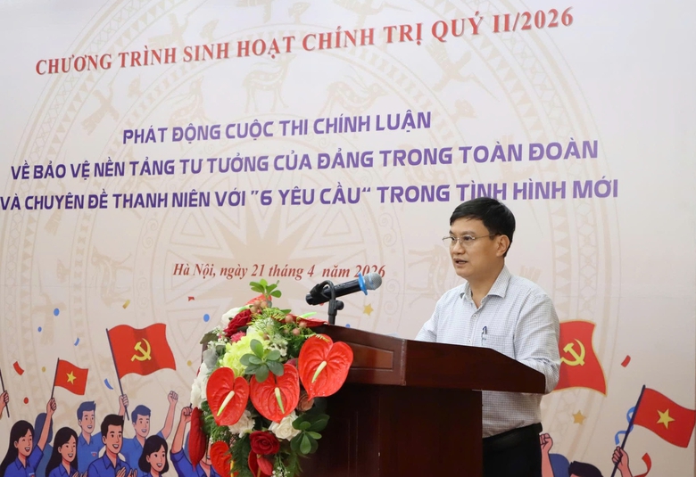 Đo&agrave;n Thanh ni&ecirc;n Bộ X&acirc;y dựng ph&aacute;t động cuộc thi Bảo vệ nền tảng tư tưởng của Đảng- Ảnh 1.