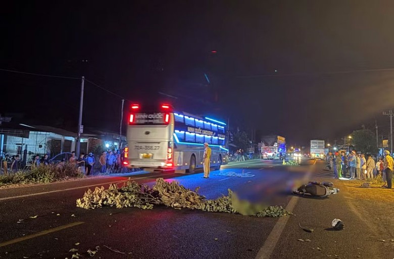 Hiện trường vụ tai nạn - Ảnh: Duy Hải.