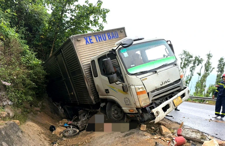 Hiện trường vụ tai nạn.