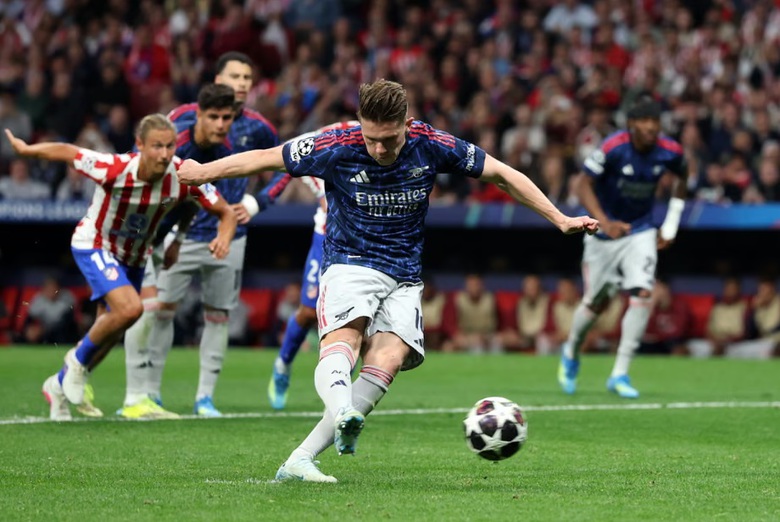 H&ograve;a Atletico Madrid, Arsenal nắm lợi thế trước lượt về- Ảnh 1.