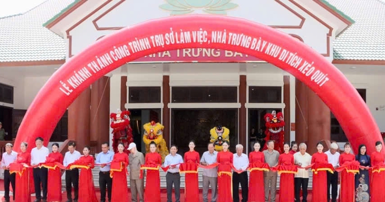 Đồng Th&aacute;p: Kh&aacute;nh th&agrave;nh trụ sở v&agrave; nh&agrave; trưng b&agrave;y tại Khu di t&iacute;ch Xẻo Qu&iacute;t- Ảnh 1.