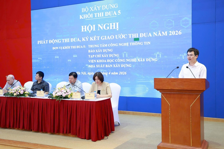 Khối thi đua 5 Bộ X&acirc;y dựng k&yacute; giao ước, quyết t&acirc;m bứt ph&aacute; trong năm 2026- Ảnh 4.