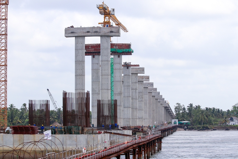 Tối ưu vật liệu thi công tại công trường cầu Đại Ngãi- Ảnh 2. Tối ưu vật liệu thi công tại công trường cầu Đại Ngãi- Ảnh 2.