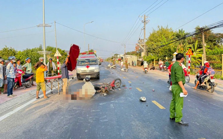 Hiện trường vụ tai nạn.