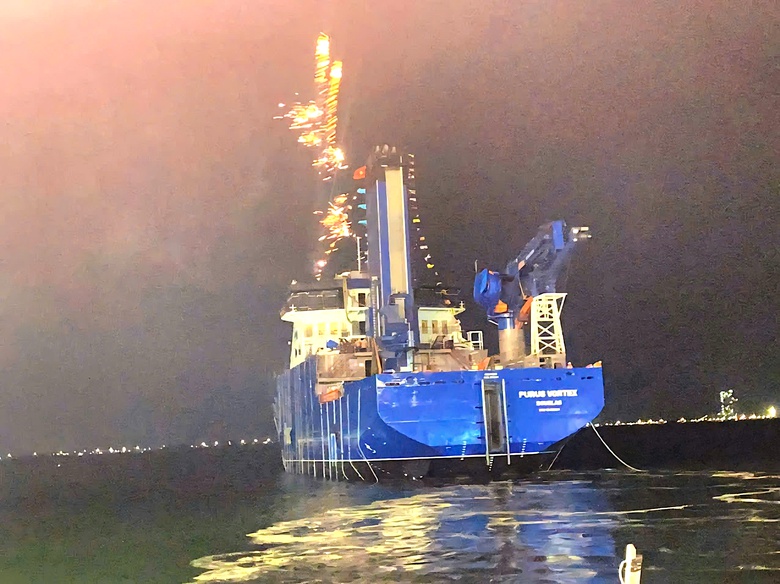 Hạ Long hạ thủy tàu điện gió “chuẩn quốc tế” đầu tiên cho Purus- Ảnh 1. Hạ Long hạ thủy tàu điện gió “chuẩn quốc tế” đầu tiên cho Purus- Ảnh 1.