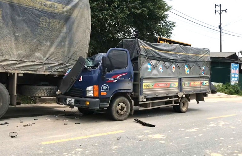 Hiện trường vụ tai nạn.