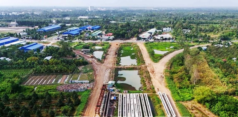 Dự &aacute;n v&agrave;nh đai ph&iacute;a T&acirc;y Cần Thơ chậm tiến độ v&igrave; vướng di dời điện cao thế- Ảnh 1.