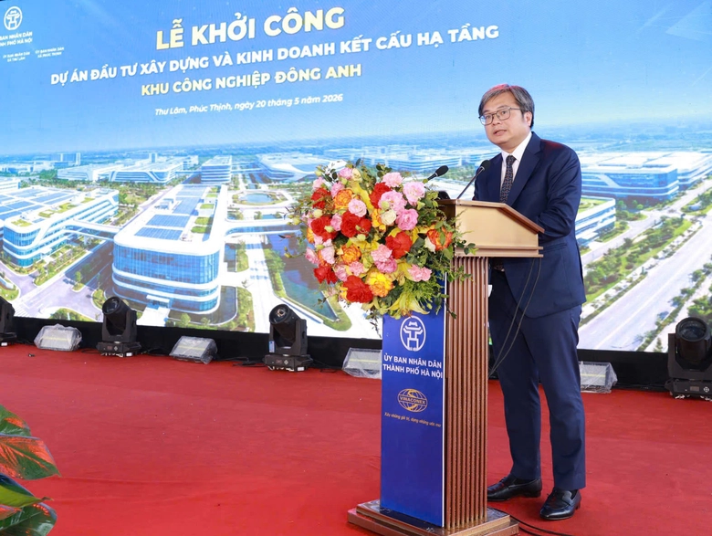 Khởi công dự án khu công nghiệp Đông Anh, mở cực tăng trưởng mới phía Bắc Thủ đô- Ảnh 2. Khởi công dự án khu công nghiệp Đông Anh, mở cực tăng trưởng mới phía Bắc Thủ đô- Ảnh 2.