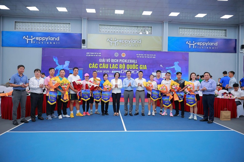 Khai mạc Giải v&ocirc; địch Pickleball c&aacute;c c&acirc;u lạc bộ quốc gia năm 2026- Ảnh 1.