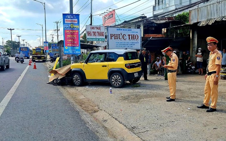 Hiện trường vụ tai nạn.