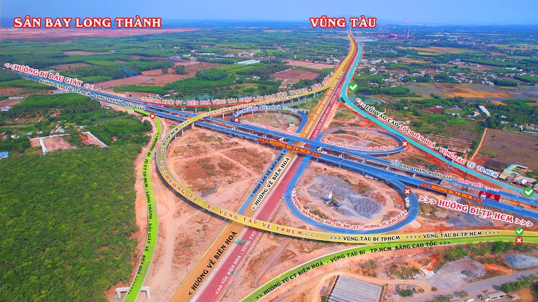 Mở nhánh nút giao Long Thành cho xe từ TP.HCM vào cao tốc Biên Hòa - Vũng Tàu- Ảnh 1. Mở nhánh nút giao Long Thành cho xe từ TP.HCM vào cao tốc Biên Hòa - Vũng Tàu- Ảnh 1.