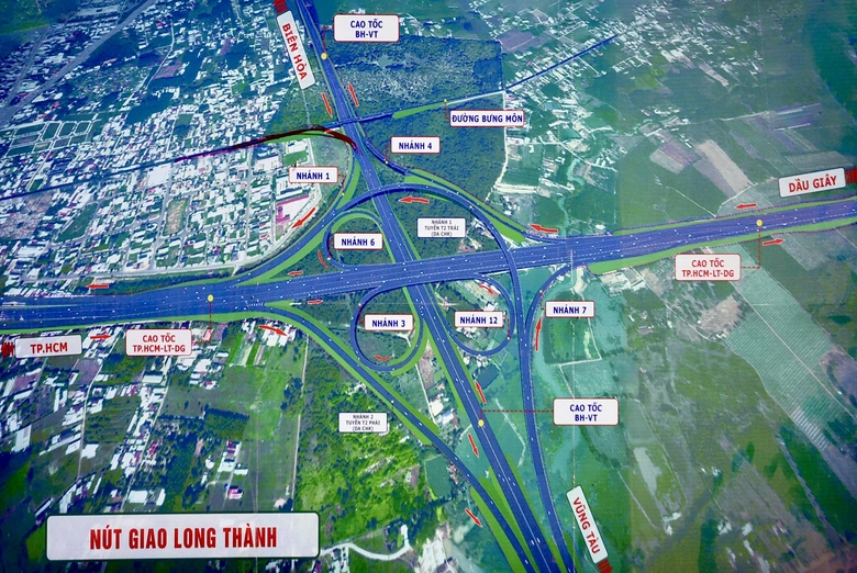 Sắp mở to&agrave;n bộ n&uacute;t giao Long Th&agrave;nh, ho&agrave;n thiện kết nối cao tốc Bi&ecirc;n H&ograve;a - Vũng T&agrave;u- Ảnh 2.