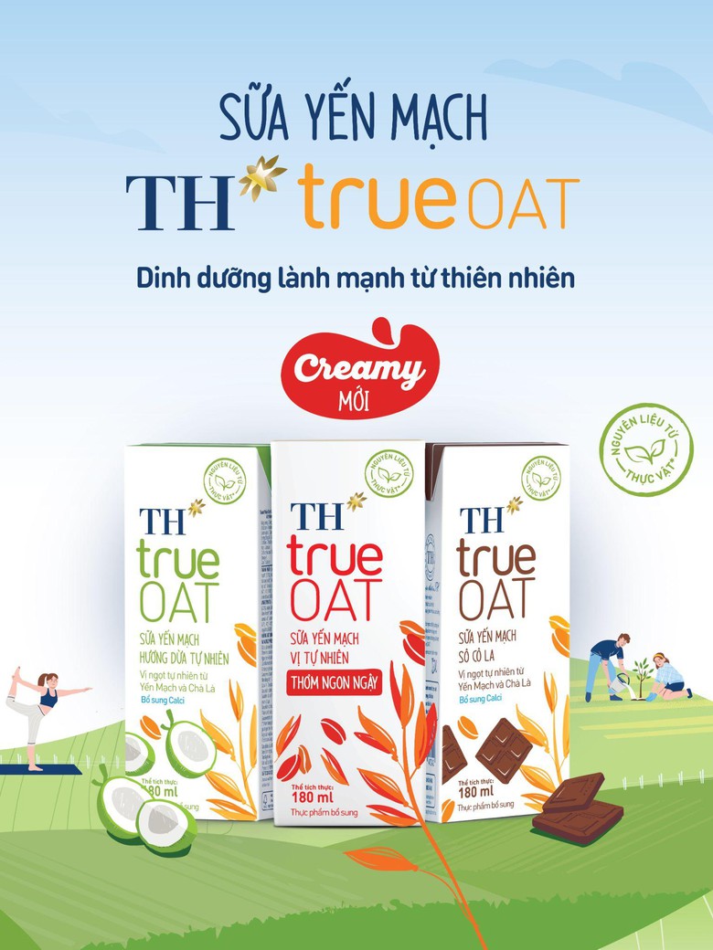 Tập đo&agrave;n TH ra mắt sữa yến mạch vị tự nhi&ecirc;n TH true OAT Creamy thơm ngon ngậy- Ảnh 1.