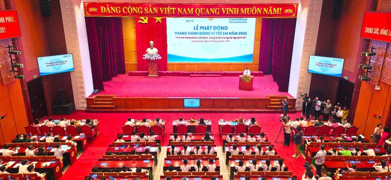 Ph&oacute; Chủ tịch nước V&otilde; Thị &Aacute;nh Xu&acirc;n dự lễ ph&aacute;t động Th&aacute;ng h&agrave;nh động v&igrave; trẻ em năm 2026- Ảnh 8.