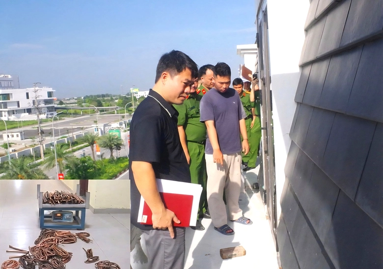 Ninh B&igrave;nh bắt giữ đối tượng trộm cắp d&acirc;y đồng điều h&ograve;a, thiệt hại khoảng 150 triệu đồng- Ảnh 1.