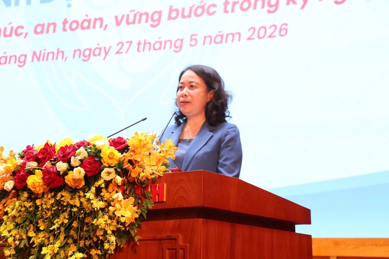 Ph&oacute; Chủ tịch nước V&otilde; Thị &Aacute;nh Xu&acirc;n dự lễ ph&aacute;t động Th&aacute;ng h&agrave;nh động v&igrave; trẻ em năm 2026- Ảnh 1.