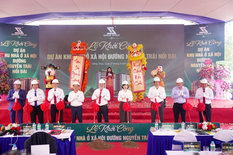 Khởi c&ocirc;ng Dự &aacute;n Khu nh&agrave; ở x&atilde; hội đường Nguyễn Tr&atilde;i nối d&agrave;i tại phường Sơn Qui, Đồng Th&aacute;p- Ảnh 1.